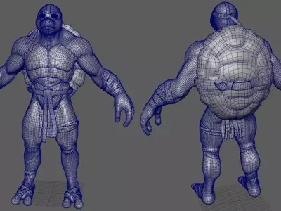 Ninja turtle- The Last Ronin Low-poly 3D model