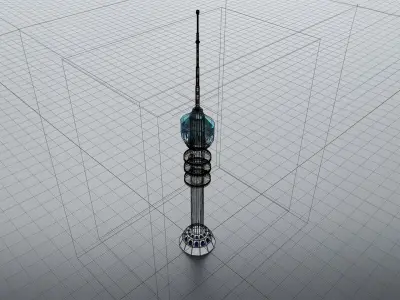 Burj Baghdad 3D Model Low-poly 3D model