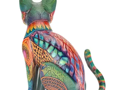 Alebrije Cat 02 3D model