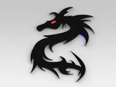Dragon emblem Free 3D model