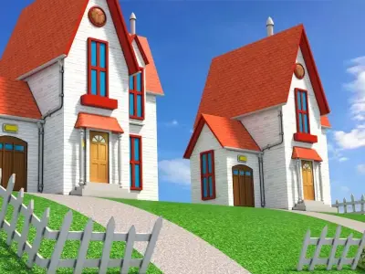 Despicable me Minions house 3D model Low-poly 3D model