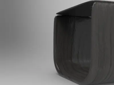 Oggo Side Table Low-poly 3D model