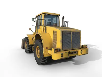 Wheel Loader Low-poly 3D model