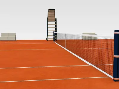 Tennis Court 3D model