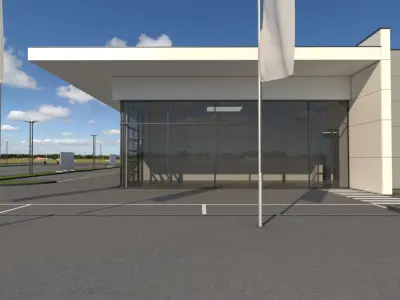 Generic Car Dealership 3D model