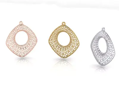 free fusion gold pendant Free 3D print model