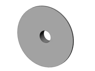 Curved classic 450mm ceiling medalion rosette relief 3D print model