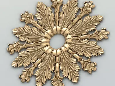Round rosette 030 3D model