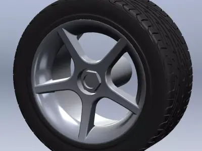 3D-printable wheels for scale model Nazca M12   3D print model