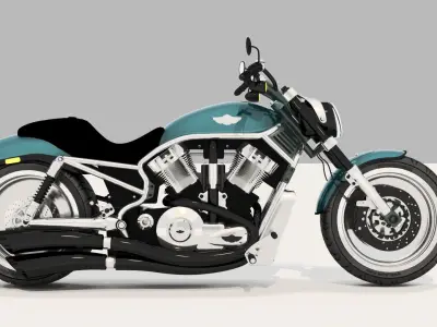 Harley Davidson Motorcycle 3D model