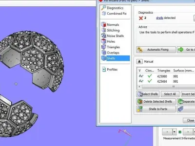 foot ball pendant small 3D print model