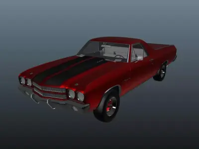 Chevrolet El Camino SS 1970 3D model