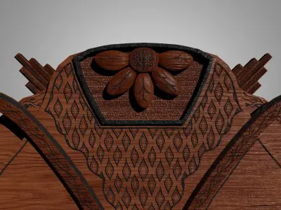 Pyrography Wall Hanging 3D model