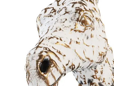 Decorative wall decoration horse head 3D model