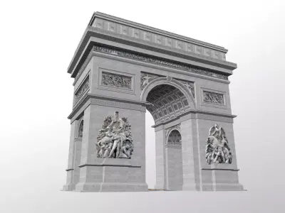 Arc de Triomphe 3d Model 3D model