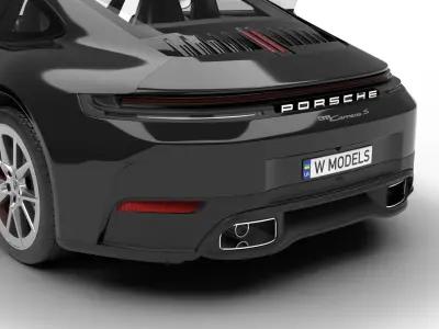 Porsche 911 Carrera 2025 S HQ 3d model 3D model