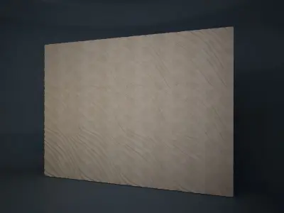 02 METROFF  3D PATTERN WALL Low-poly 3D model