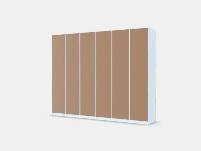 PAX 6 wardrobe frames Low-poly 3D model