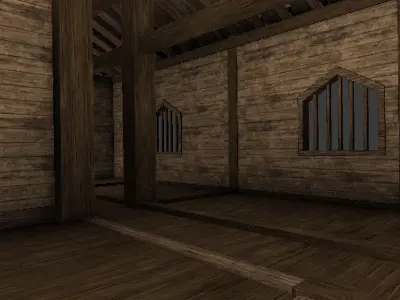 Wood house 2 3D model