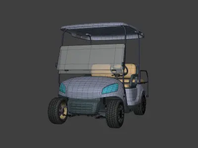 Generic Modern Golf Cart -- Electric Sport Vehicle -- Club Car 3D model