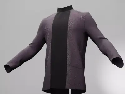 3D Formal Suit with Metahuman Rig 3D model