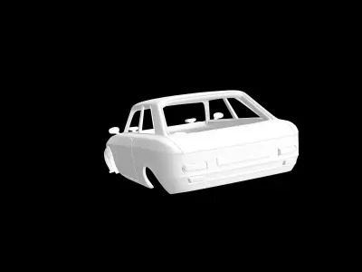 Peugeot 204 Coupe Rally 3D print model