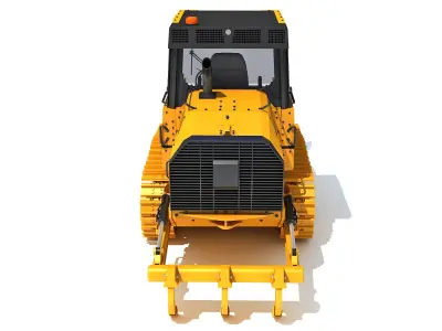 Tracked Dozer Bulldozer 3D model