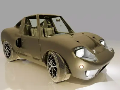 Realistic Sports Car 3D Model - High Quality Game Ready Detailed 3D model