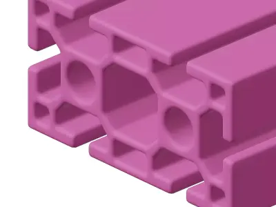 Plastic Industrial Aluminium Profile Toy 3D model
