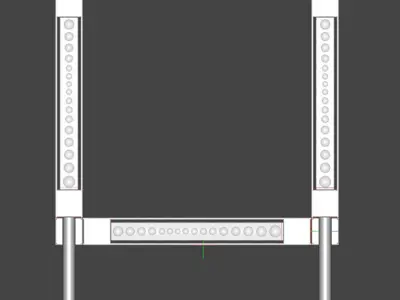 Cube Glass Bar Lamp 3D model