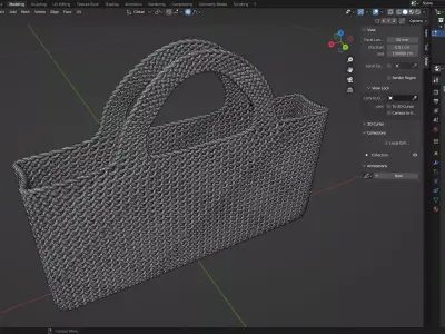 WICKER BASKET21 3D model