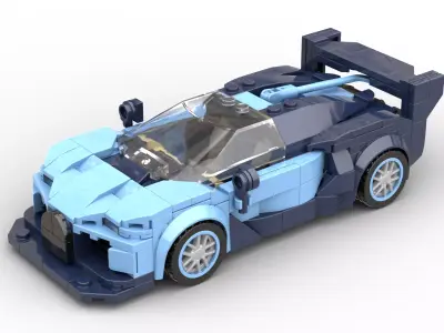 MocBricks3D - MK27001 - Bugatti Vision GT 3D print model