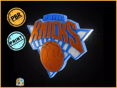 New York Knicks logo - Cinematic - 3D print 3D model