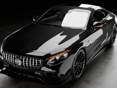 Mercedes Benz s63 coupe WITH INTERIOR  3D model