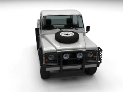 Full Land Rover Defender 90 Pick Up 3D model