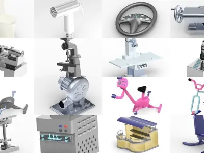 PROFESSIONAL ENGINEERING MINIATURES PACK 3D Model Collection