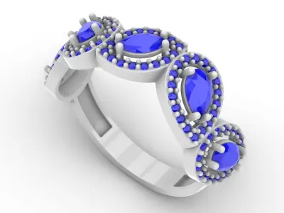 Jewelry Diamond Ring Model RG108 Free 3D print model