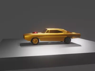 Dodge Charger Free low-poly 3D model