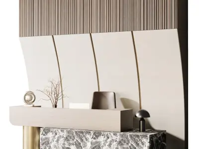 Reception Desk - office furniture 54 3D model