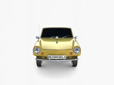 Generic 60s Amphibious Car Top up 3D model