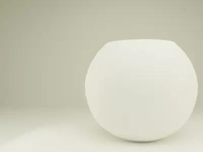 Decorative Irredescent Vase Low-poly 3D model