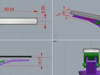  tie clip 1 3D print model