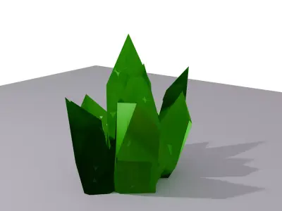 Crystal Low-poly 3D model