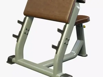 Scott Bench PBR Low-poly 3D model