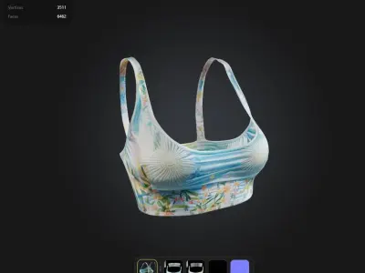 Summer Top PBR 4k  Low-poly 3D model