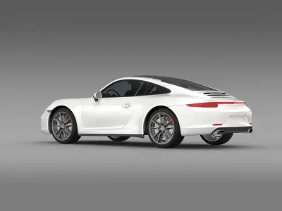 Porsche 911 Carerra 4 2013 3D model