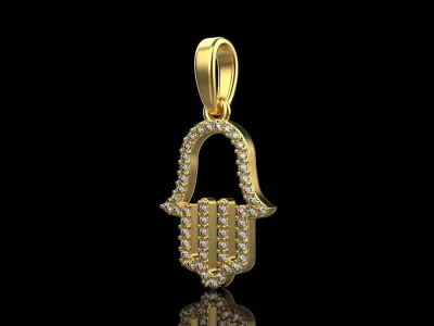hamsa pendant model 817 3D print model