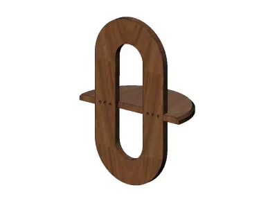 Floating shelf wall decor and mirror frame 3D print model