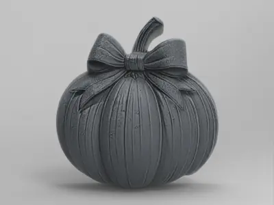 pumpkin  ribbonbow  cnc  3D print model