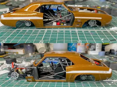 TBM Drag Racing Brakes front and Rear 3D print model